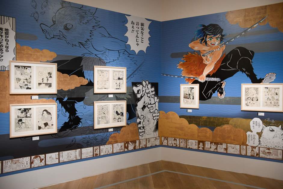 アニメ聖地巡礼絵画①鬼滅の刃　額縁25㎝×34㎝　背景原画　作家直筆サイン アニメ聖地巡礼絵画①鬼滅の刃 額縁25㎝×34㎝ 背景